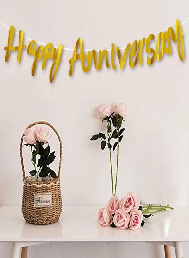 SOI Wedding Anniversary Decoration Items 45 PCS Red Anniversary Decoration Items | 25th Anniversary Decoration items | Red And Golden Balloons For Decoration - Image 3